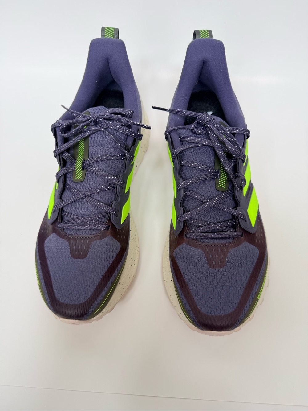 Adidas Women’s Size 11 Athletic Running Shoes Gray Neon Green Ortholite Sneakers
